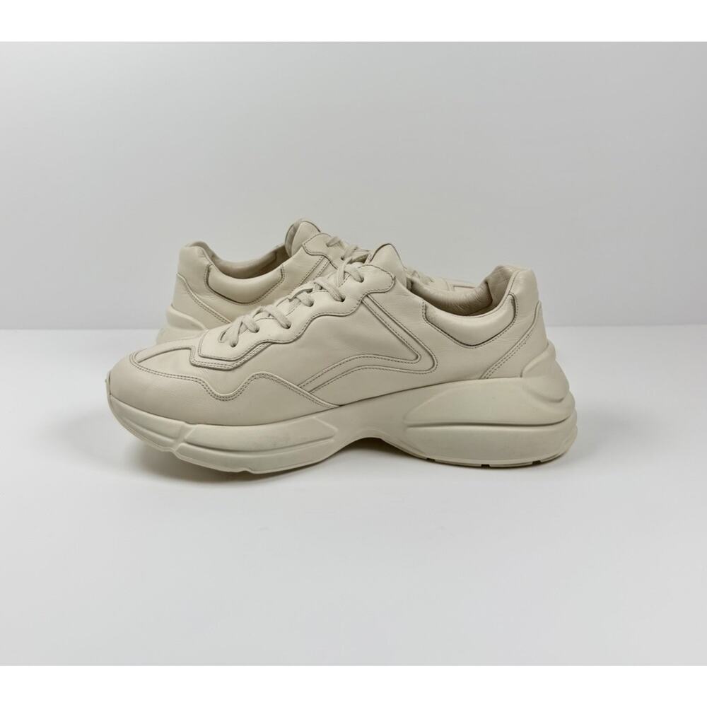 Size 13US - Gucci Rhyton Ivory Leather Vintage Logo - Picture 6 of 8